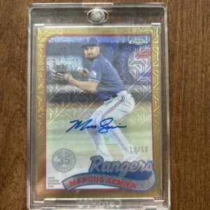 2024 Topps Marcus Semien Mojo Gold Auto /50 - Imagen 1 de 2