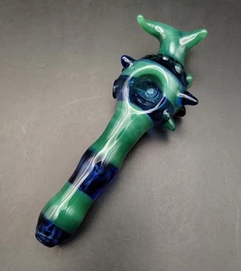 Tribal Vines Glass Pipe - Handmade in USA Subconscious Design - Picture 1 of 20