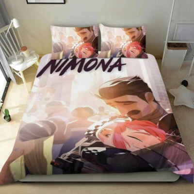 Nimona Bed Duvet Cover Bedding Sets 3 Piece Comforter Cover Set For Kids Gift - Image 1 of 4