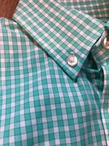 Vineyard Vine Whale Hemd Jungen Button Down Neu Mit Etikett Gingham Capri Blau - Bild 1 von 11