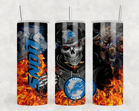 Lions Skull 20 oz Tumbler Cover
