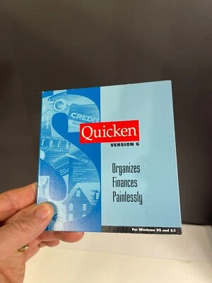 Vintage CD ~ Intuit Quicken Version 6 for Windows 95 and 3.1 - Image 1 of 4