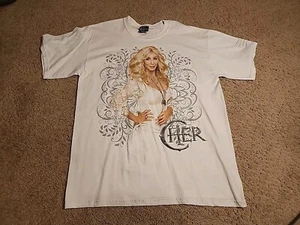 VINTAGE USA CHER CAESARS PALACE LAS VEGAS T SHIRT LARGE - Picture 1 of 5