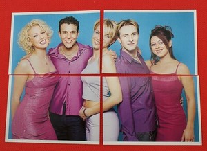 Steps 1999 Panini Smash Hits Pop Rock Music Sticker Card Set of 4