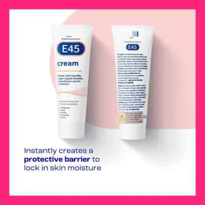 2 x E45 Crema Dermatológica Cuidado de la Piel Tubo Piel Seca Estado, No Graso 50g Foto 1 de 4