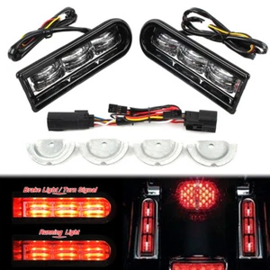 Motorcycle Accent Saddlebag Filler Support LED Insert Light For Harley Touring - Picture 1 of 10