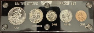 Very Nice 1952 Silver Proof Set in Capital Plastics Holder Free US Shipping - Picture 1 of 2