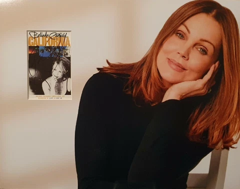 BELINDA CARLISLE Signed 14x11 Photo Display CIRCLE IN THE SAND COA Cover