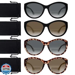 Boncamor 4er Pack Bifokal Lesen Sonnenbrille für Damen Herren Mode UV400 Protec - Bild 1 von 5