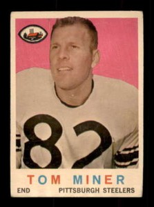 1959 Topps #52 Tom Miner GVG RC Rookie Steelers 550546