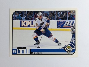 1998-99 UD Choice Preview Blues Hockey Card #183 Brett Hull