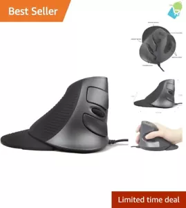 Ergonomic Wired USB Mouse with Adjustable DPI & Removable Palm Rest for Comfort - Picture 1 of 13