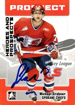 Michael Grabner - Signed 2006-07 In The Game Heroes And Prospects Card #104 - Image 1 of 2