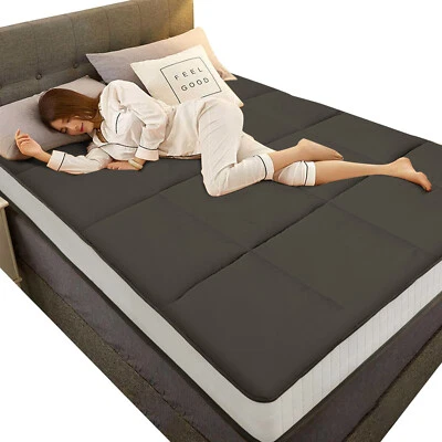 Extra Thick Japanese Sleeping Floor Mattress Foldable Roll Up Futon Tatami Mat - Image 1 of 4