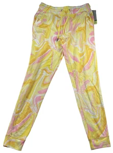 Ideology Sweatpants Womens size XS Pink Yellow Swirl Pull on Tapered Leg New - Picture 1 of 7