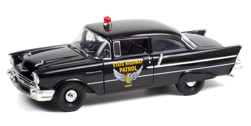 HIGHWAY61 - 1957 CHEVROLET 150 berlina - OHIO STATE HIGHWAY PATROL - 1/18 - H... - Immagine 1 di 1