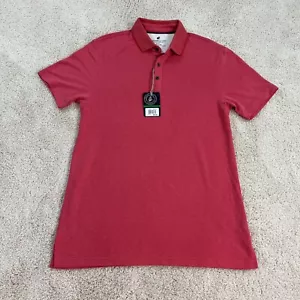 Caribbean Joe Mens L Red Short Sleeve Polo Shirt NWT - Picture 1 of 8
