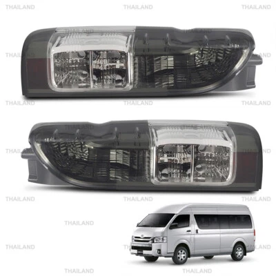 For Toyota Hiace commuter Van 2005 - 18 Smoke Lens Pair Tail Lamp Rear Lights - Image 1 of 4