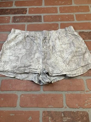 Pantalones Cortos de Pijama VS Rosa Adulto Mujer Talla Mediana Damas Boxer Gris Serpiente Foto 1 de 4