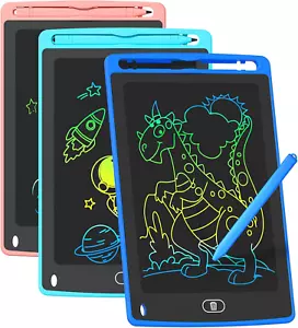 3 Pack LCD Writing Tablet for Kids 8.5 Inch Colorful Doodle Board Drawing Tablet - Picture 1 of 11