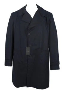 NEW Giorgio Armani Overcoat! 50 e 60 Pure Cashmere Dark Navy Lighter Weight - Picture 1 of 4