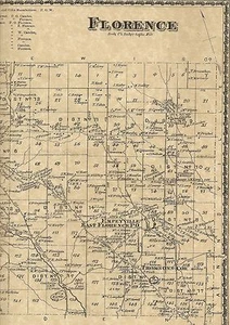 Florence Floyd Empeyville Camroden NY 1874 Maps with Homeowners Shown - Picture 1 of 5