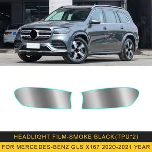 LH+RH TPU Headlight Protective Precut Film Sticker For Mercedes-Benz GLS X167 - Picture 1 of 12