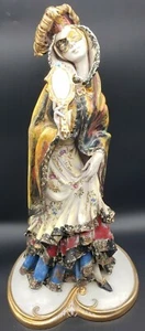 Escultura vintage firmada por el artista italiano P. Marioni máscara de mujer 18" RARA - Imagen 1 de 12