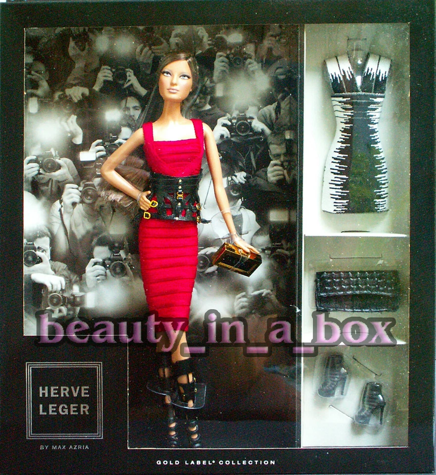 Herve Leger Barbie Doll Designer Gold Label Barbie Collector Fashion Gift Set - Image 1 of 1