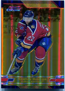 2003-04 Bowman Chrome Gold Refractor KRISTIAN HUSELIUS Rare Florida Panthers /50 - Picture 1 of 2