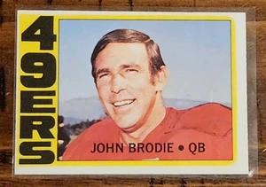 1972 Topps John Brodie #220 San Francisco 49ers - Picture 1 of 2