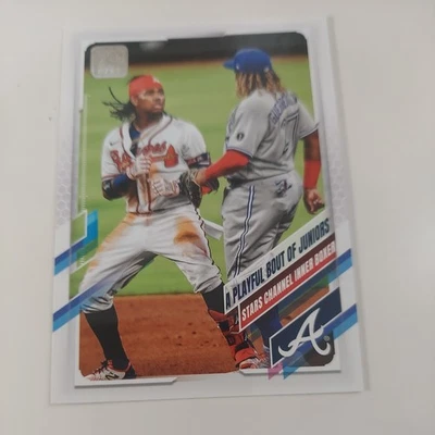 2021 A Playful Bout Of Juniors Topps #61 Acuna Guerrero - Nice Combo Player Card - Image 1 of 2