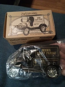 Ertl Collectibles Wawa Dairy Farm Ford Model T Coin Bank Die Cast New Box 1/25 - Picture 1 of 1