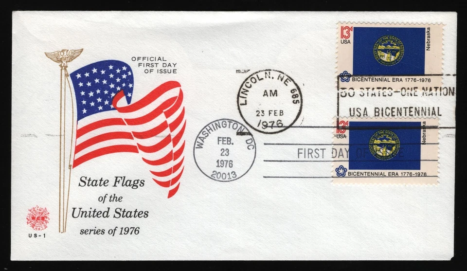 #1669 13c Nebraska, W.E.B.-Dual Cancel FDC *ANY 5=FREE SHIPPING** - Image 1 of 1