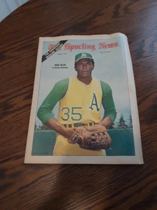 JUNE 5,1971-THE SPORTING NEWS-VIDA BLUE OF THE OAKLAND A's(NM) - Picture 1 of 1