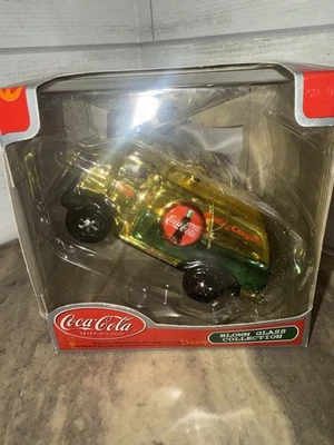 Vintage Coca Cola Delivery Truck Blown Glass Collection Christmas Tree Ornament - Image 1 of 4