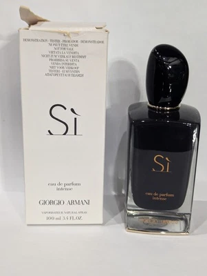 Туалетная вода для женщин Si Intense от Giorgio Armani 3,4 унции НОВАЯ БЕЗ КОРОБКИ *СНЯТА С ПРОИЗВОДСТВА* - Изображение 1 из 4