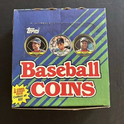 Monedas de béisbol Topps 1990 caja de cera completa Fasc 36 paquetes de cera sellados de fábrica Foto 1 de 4