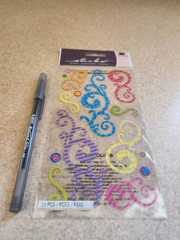 Sticko~Birthday Swirls~Stickers - Image 1 of 1