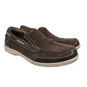 Florsheim Men's Lakeside Slip On Leather Loafers Casual Boat Shoes Size 11M - Picture 1 of 18