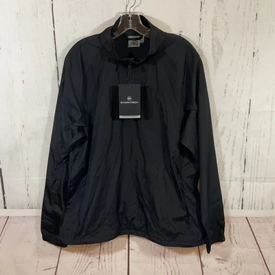 StormTech Mens Micro Light II Windshirt Jacket Black 1/4 Zip Pullover L Light - Image 1 of 4