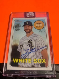 2023 TOPPS ARCHIVES SIGNATURE LUCAS GIOLITO 5/34 AUTOGRAPH HERITAGE - Picture 1 of 1