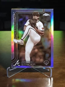 2025 Topps Chrome - Spencer Strider #46 Sepia Refractor - Picture 1 of 2