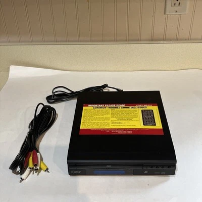 Coby DVD-514 Super Slim 5.1 Channel Progressive Scan Black CD/DVD Player Working - Image 1 of 4