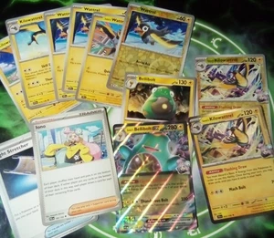 12 Pokemon: Bellibolt di Iono, Kilowattrel, Wattrel, Iono e Night Stretcher. - Foto 1 di 12