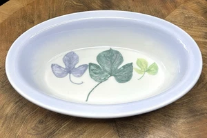 LEAVES Oval Pie Baker Casserole 11" Portmeirion Seasons Britain Ellis Serving - Picture 1 of 6