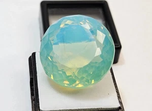 Fire Welo Opal Natural Round Cut 42+ Ct Australian Making Pendant Loose Gemstone - Picture 1 of 3