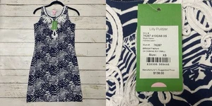 Neu mit Etikett Lilly Pulitzer XS Foster Etuikleid marineblau Stickerei Oh Cabana Junge UVP 138 $ - Bild 1 von 9