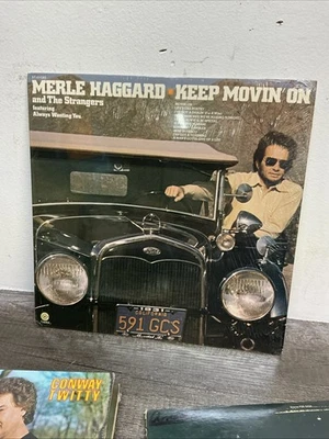 Merle Haggard - Keep Movin' On (1975, Vinyl LP) “Always Wanting You” - Image 1 of 4