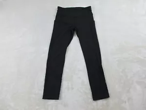 Lululemon Pants Womens 2 Black Capri Leggings Gym Yoga Workout Ladies* - Picture 1 of 12